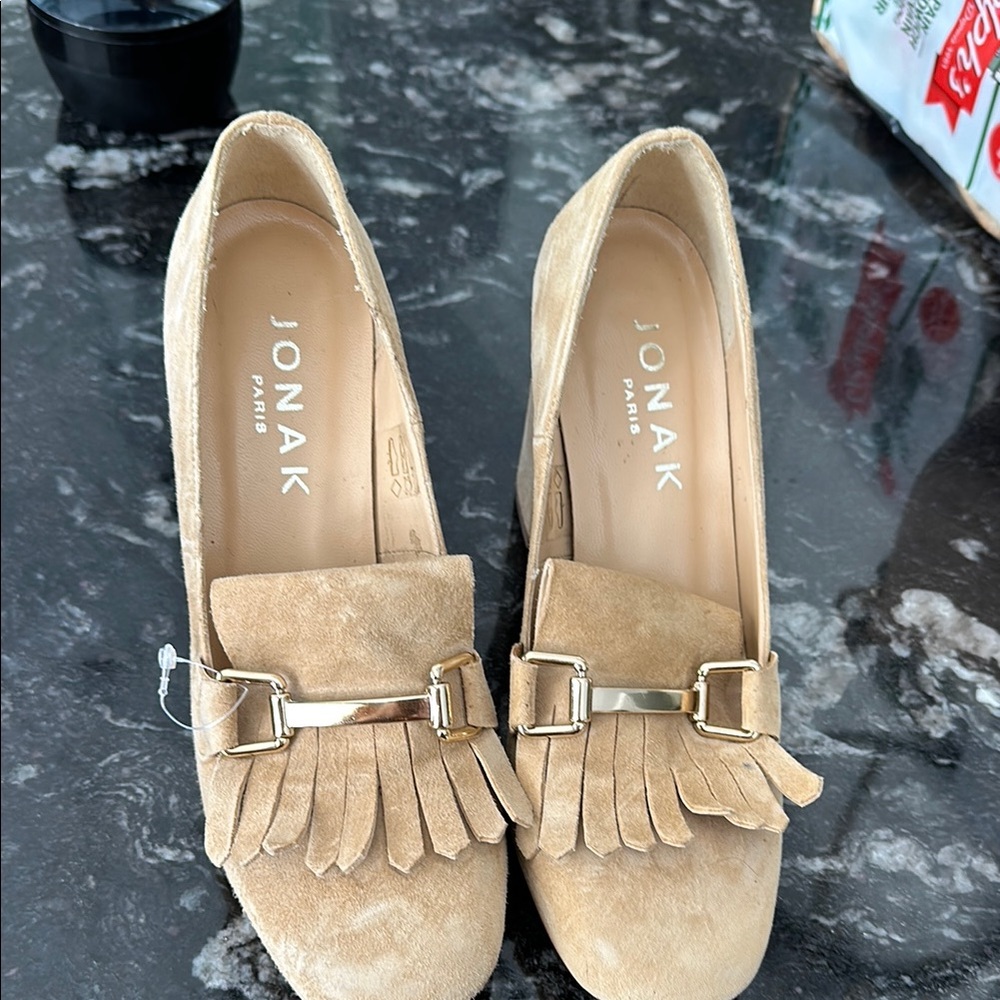 Tan Suede Heels